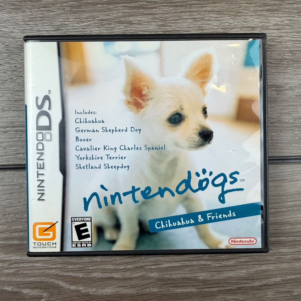 Nintendo Nintendogs Chihuahua & Friends DS Game NTR-AD2E-USA Blue One Size